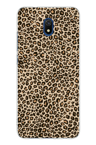 TechTree حافظة سيليكون مطبوعة بتصميم ليوبارد متوافقة مع هاتف Redmi 8A