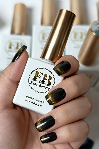 Easy Beauty 15ml Kedi Gözü Kalıcı Oje - TPO İçermez - Protez Tırnak Ojesi - C...