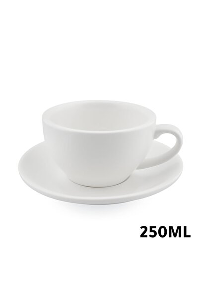 MIBRU Espresso Ceramic Coffee&Tea Cup with White Saucer Small Mug Porcelain C...