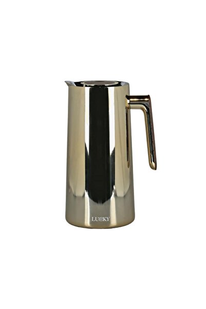 Lucky Art 1L Steel Body Carafe Thermos Gold
