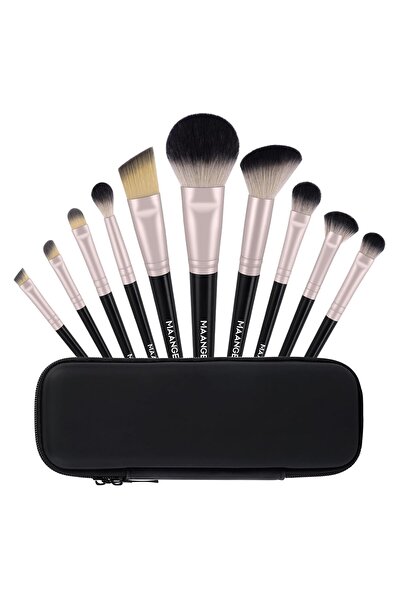 MAANGE Makeup Brush Set 10 Pcs Makeup Brushes Premium Synthetic Brushes for F...