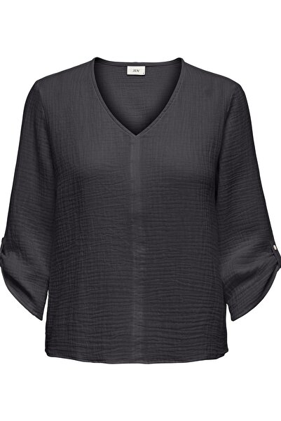 ONLY Jdy Jdytheis Women's Blouse 3/4 Sleeve Half Button down