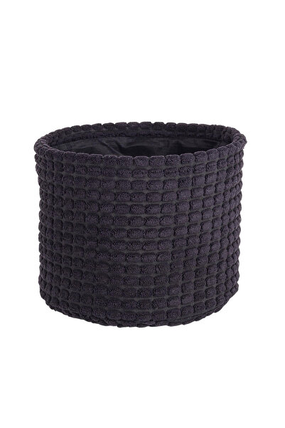 Bizzotto Black textile storage basket 19x16 cm