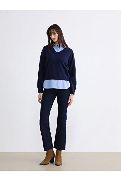 LC Waikiki Ozmarka New Season Crop Flare Women's Jean Pants