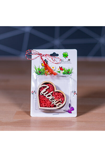 Creators of Crafts Magnet Martisor With Lichens - Love