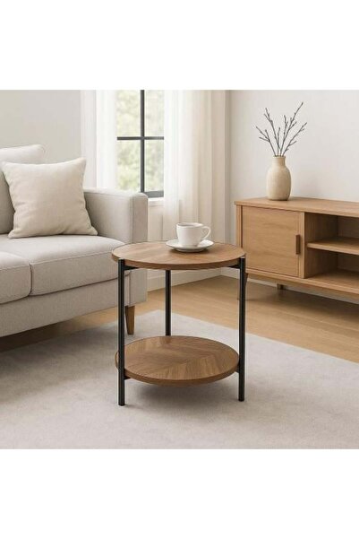 SPR VERO Side Table - Wood and Iron
