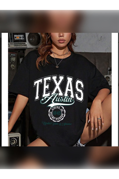 TİMİSİVA Tricou unisex supradimensionat ARTISTIC cu imprimeu guler rotund cu ...