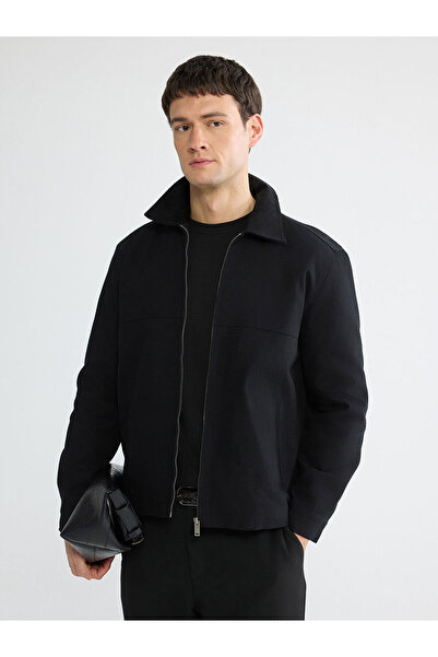 LC Waikiki Vizyon New Season Comfortable Fit Velvet Collar Men's Coat