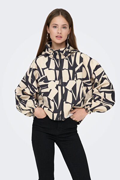 ONLY Onlbetty Bat Sleeve Women's Patterned Jacket Oversize