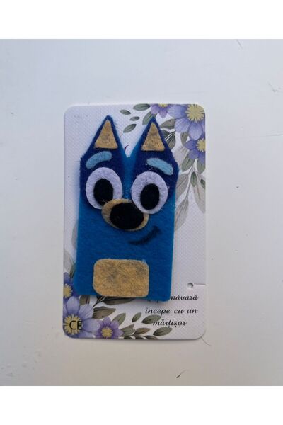 Creatii fetru Bluey Finger Puppet – Handmade Felt Martisor