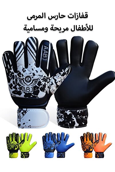 ABJ قفازات حارس مرمى كرة قدم للشباب، قبضة قوية في راحة اليد، ودعم مزدوج للمعص...