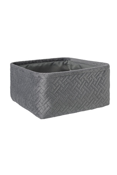Bizzotto Coș de depozitare textil gri Averill 25x25x12 cm