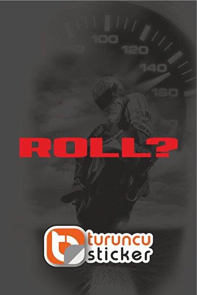 Turuncu Sticker Roll ? Sticker Label 8X1 cm – Vehicle – Motor – Laptop - Helm...