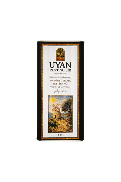 UYAN ZEYTİNCİLİK AYVALIK ERKEN HASAT SOĞUK SIKIM NATÜREL ZEYTİNYAĞI 5 LT.