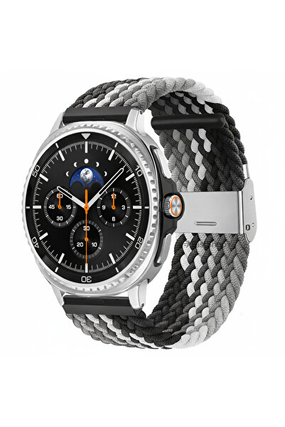 Samsung Galaxy Watch 8 40mm / 44mm / 46mm Classic Compatible Metal Clips Fabric Mesh Smart Watch Strap