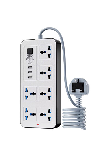 AL3B Universal power supply with 6 outlets + 3 USB ports – 1.8m cable – 13A p...