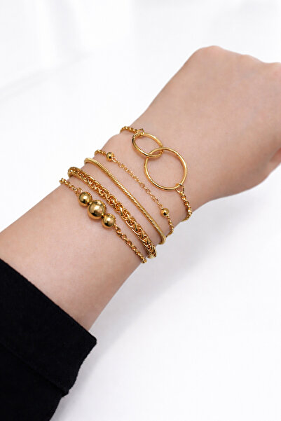 BYFASHION مجموعة من 5 أساور