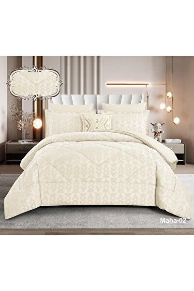 infiniti Summer double bed sheet set with microfiber filling, 7 pieces. Quilt...