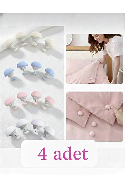 Pink Cat Kitchen 4 Adet Çarşaf Yorgan Nevresim Klipsi Yorgan Tutucu Yorgan Kl...