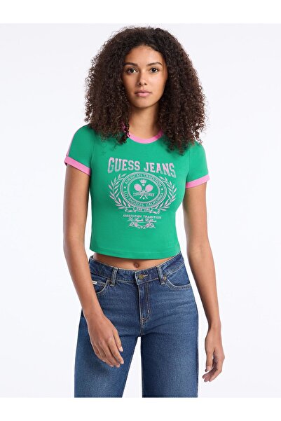 Guess Cropped logo t-shirt