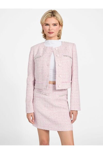 Guess Wool-blend tweed jacket