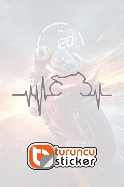 Turuncu Sticker ملصق للدراجات النارية مقاس 15x6,5 سم - ملصق للسيارة - المحرك ...