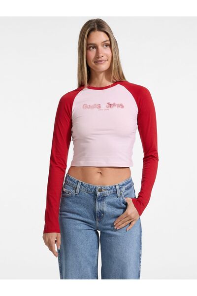 Guess تي شيرت مطبوع