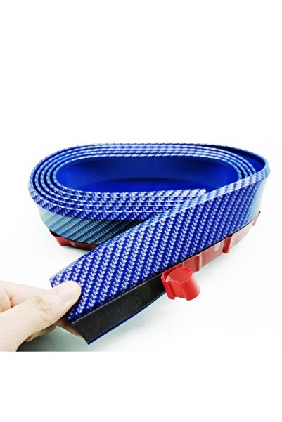 Generic Brand Çetiner Group ®   Blue 2.5 Meters Car Auto Front Bumper Protector Rubber Practical Bumper Strip Tape Upholstery Ki