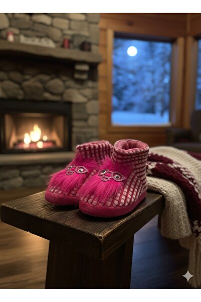 her evemağaza حذاء منزلي من Gezer للجنسين مصنوع من الصوف من الداخل