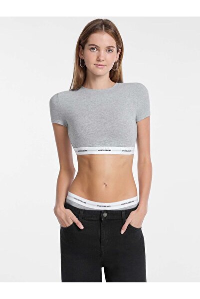 Guess Logo band cropped top