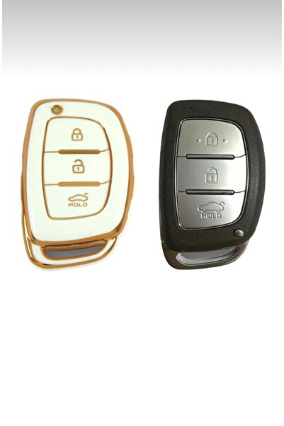 ÖZEN KEYS Hyundai 13-18 Ix35 Tucson Smart 3 Button White Car Key Remote Contr...