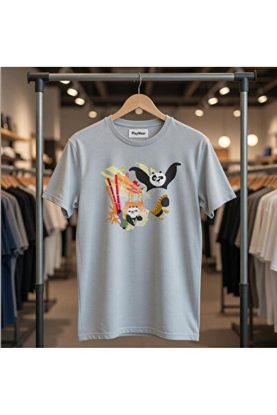 playwear Τυπωμένο μπλουζάκι Loose Fit Unisex Kung Fu Panda Po Fighting Pose D...