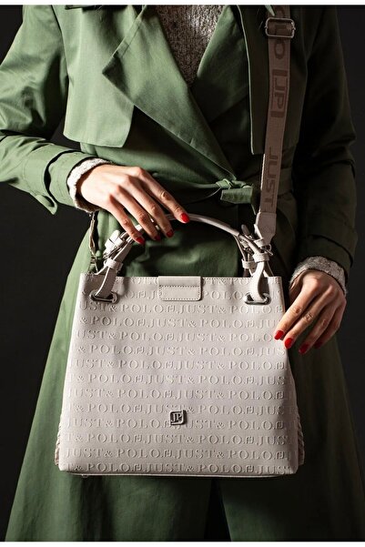 Just Polo Women's Gray Hand and Shoulder Bag Suitable for Daily Combinations ...