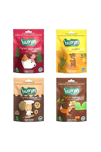 Humm Organic وجبة خفيفة عضوية حلوة مختلطة 4 × 55 جرام