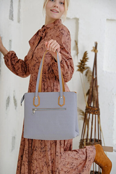 Just Polo حقيبة يد نسائية كبيرة الحجم مطبوعة منقوشة 4028