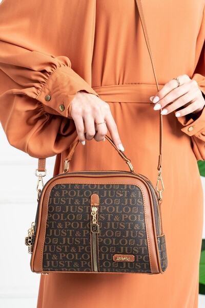 Just Polo Vegan Leather Premium Product Multi-Compartment Women's Shoulder Ba...