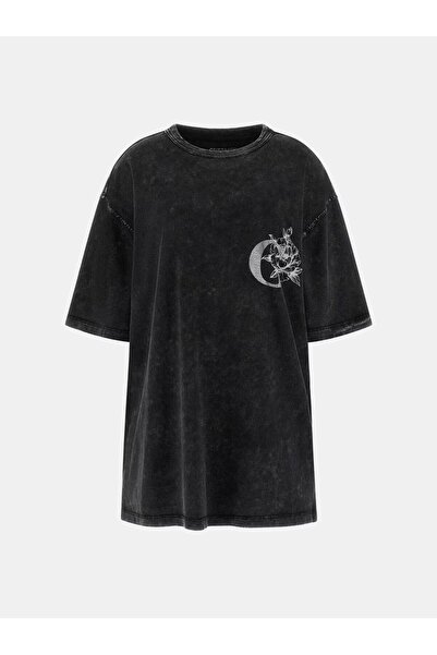 Guess تيشيرت مطبوع عليه شعار