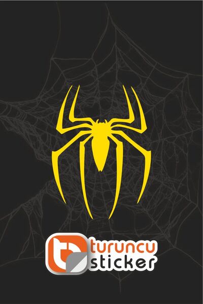 Turuncu Sticker ملصق سبايدر سبايدر مقاس 11x15 سم - ملصق للسيارة - المحرك - ال...