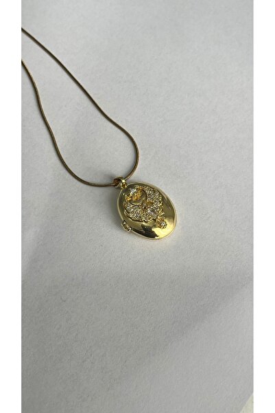 Zemora Jewelry Anka Kuşu Alya Kolye - Kapaklı Fotoğraf Koyulabilen Kişiye Öze...