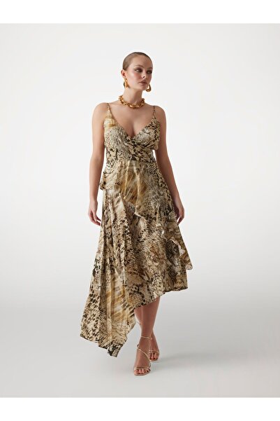 Guess Marciano animal-print midi dress