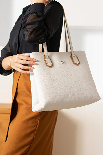 Just Polo Women's Embossed Printed Large Size Handbag 4028