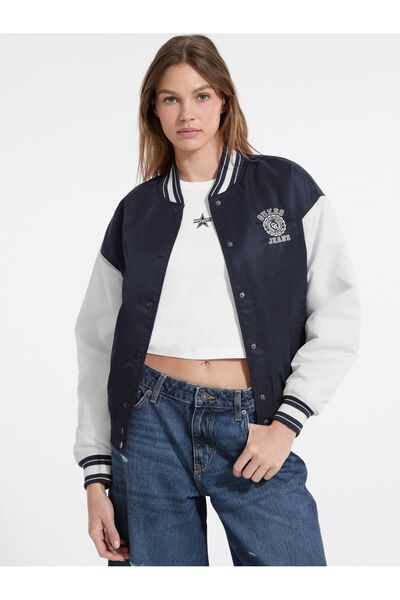Guess Embroidered Varsity Jacket