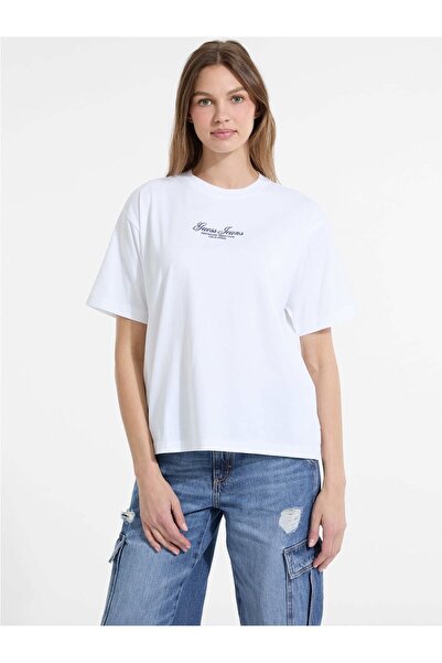 Guess Oversized embroidered logo t-shirt