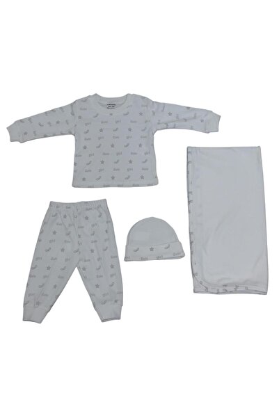 BS 4-piece newborn set made from 100% cotton - Dama