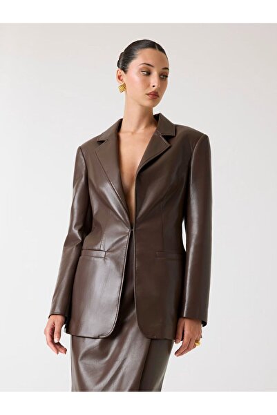 Guess Marciano faux-leather blazer