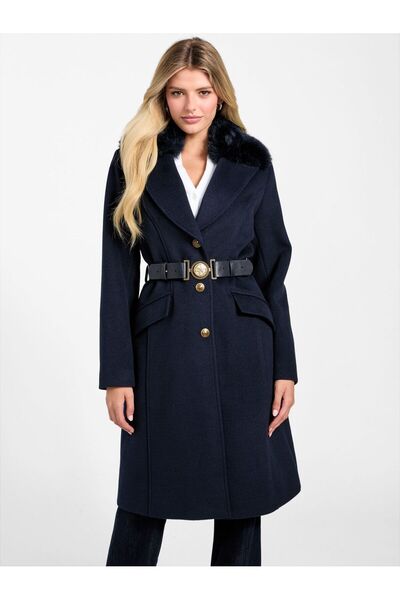 Guess Wool-blend belted coat