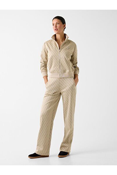 Guess Printed logo full-zip sweater