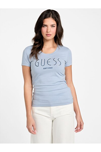 Guess Rhinestones logo T-shirt