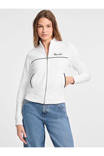 Guess Cropped V-neck sweatshirt