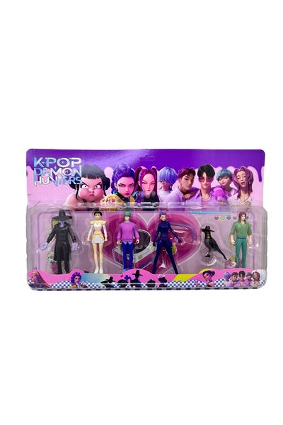 JPT K-Pop Demon Hunters Anime Fantasy Figure Set (6 Pcs)